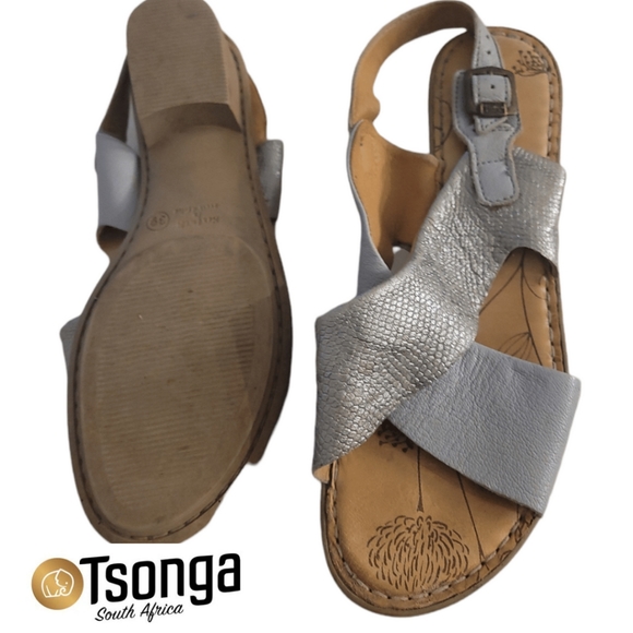 South African Tosnga Hand Made Leather Sandals - Picture 6 of 10